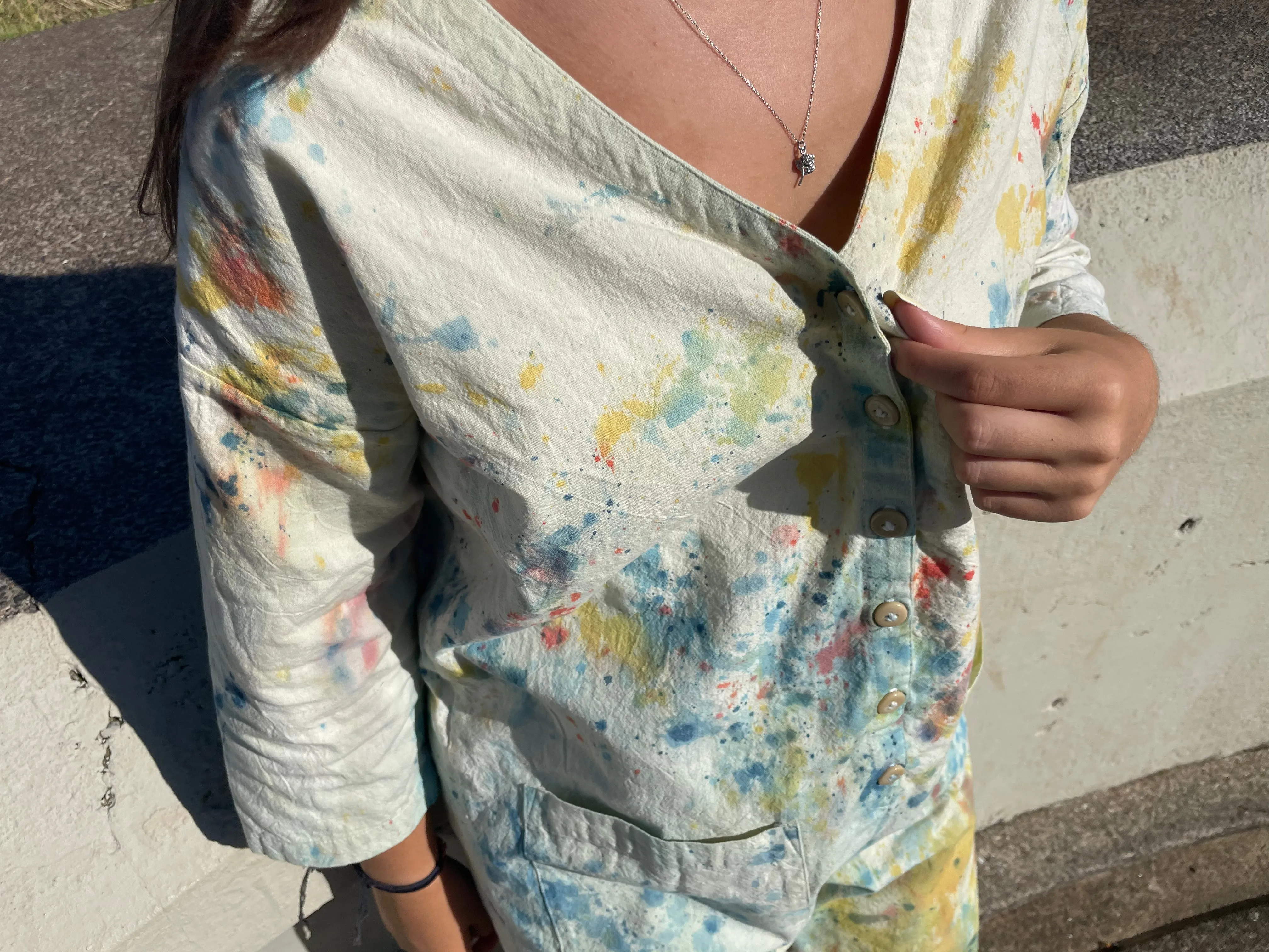 #14 Tie-Dye Light Jumpsuit S/M