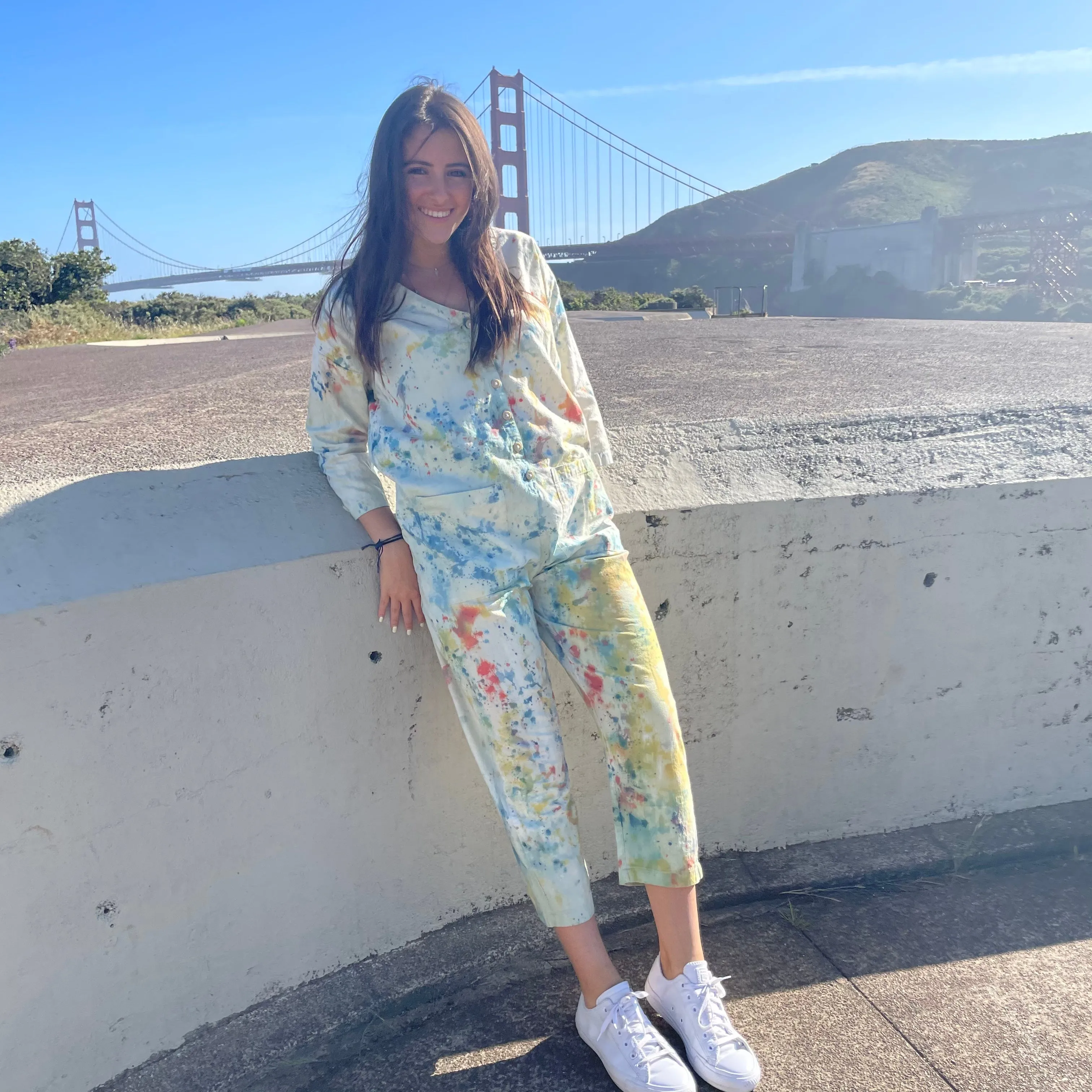 #14 Tie-Dye Light Jumpsuit S/M