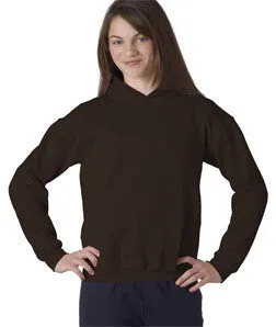 18500B Gildan Youth Heavy BlendHooded Sweatshirt Dark Chocolate
