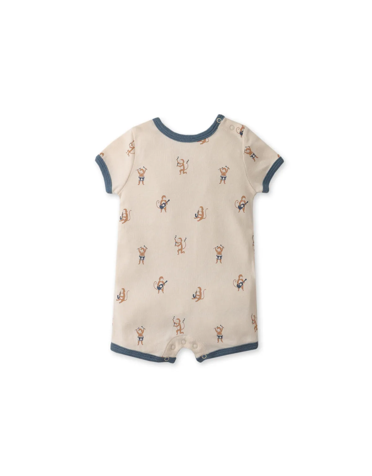 2-PC MONKEY PRINT JUMPSUIT SET