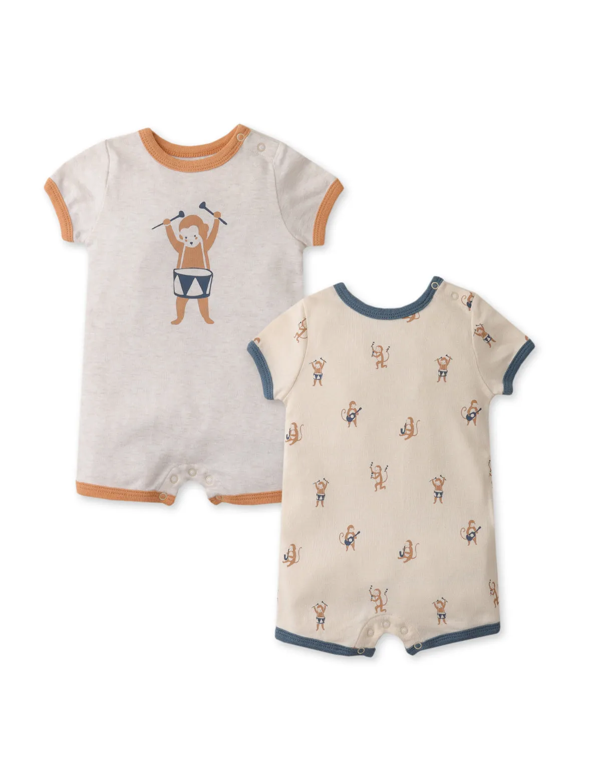 2-PC MONKEY PRINT JUMPSUIT SET