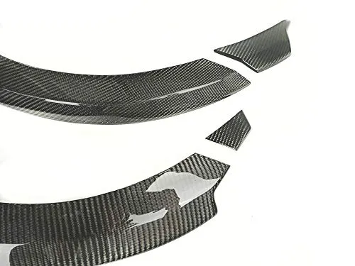 2018-2020 Tesla Model 3 Fastback Sedan Side Fender Flare Trim Wheel Arch Strip Carbon Fiber