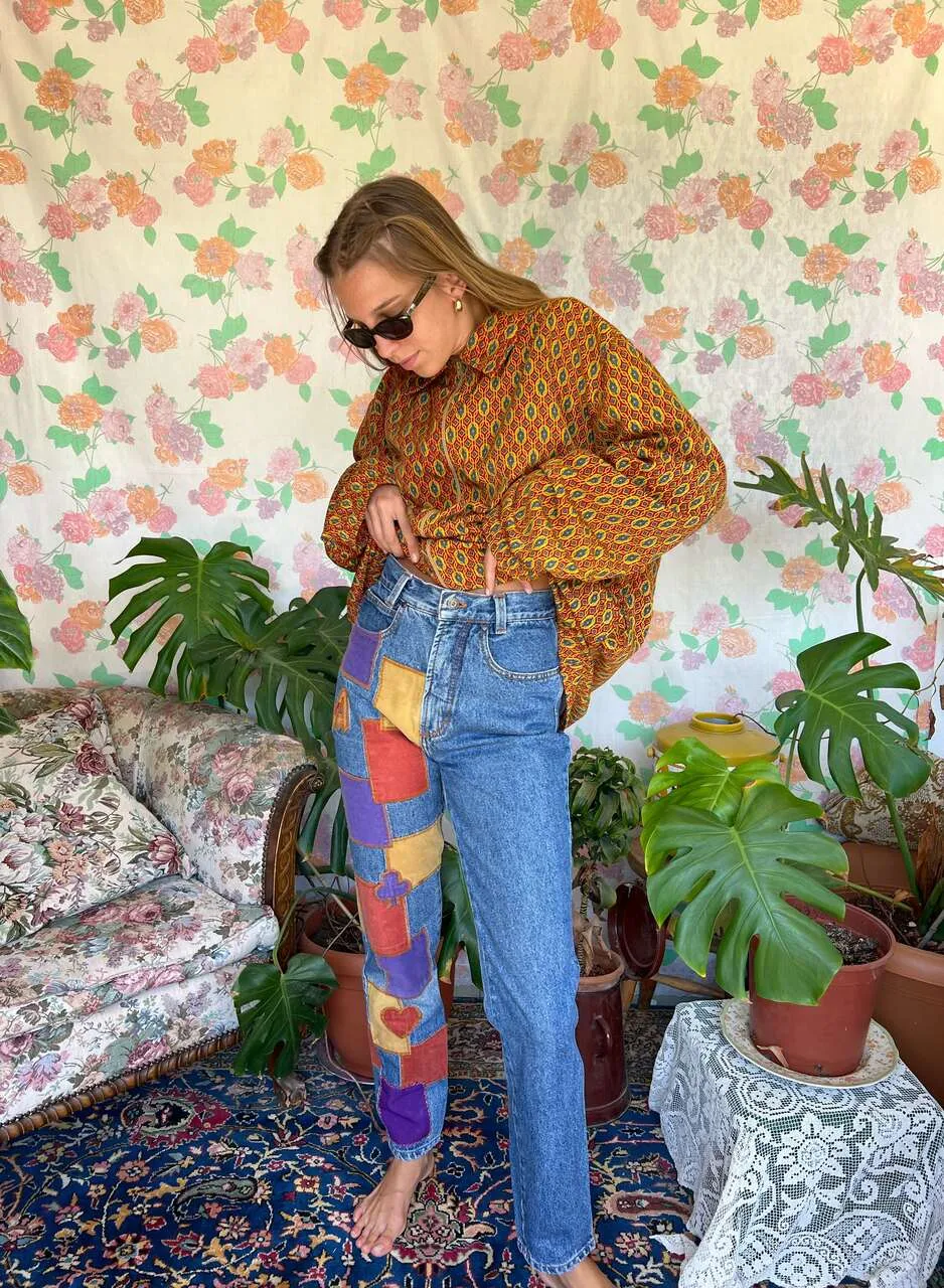 80's Iconic Denim Pants