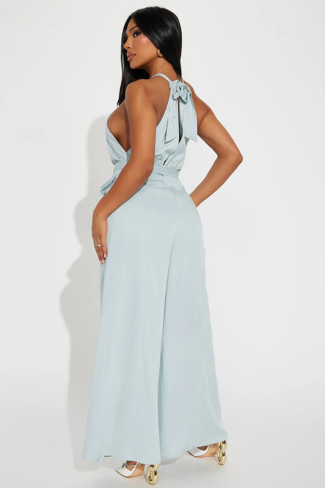 Addison Jumpsuit - Light Blue