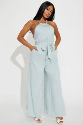Addison Jumpsuit - Light Blue