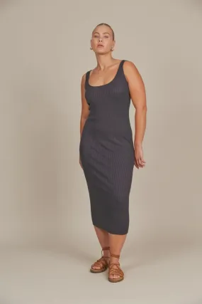 Adele Tank Dress Graphite