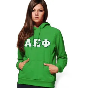 Alpha Epsilon Phi Hooded Sweatshirt - G185 - TWILL