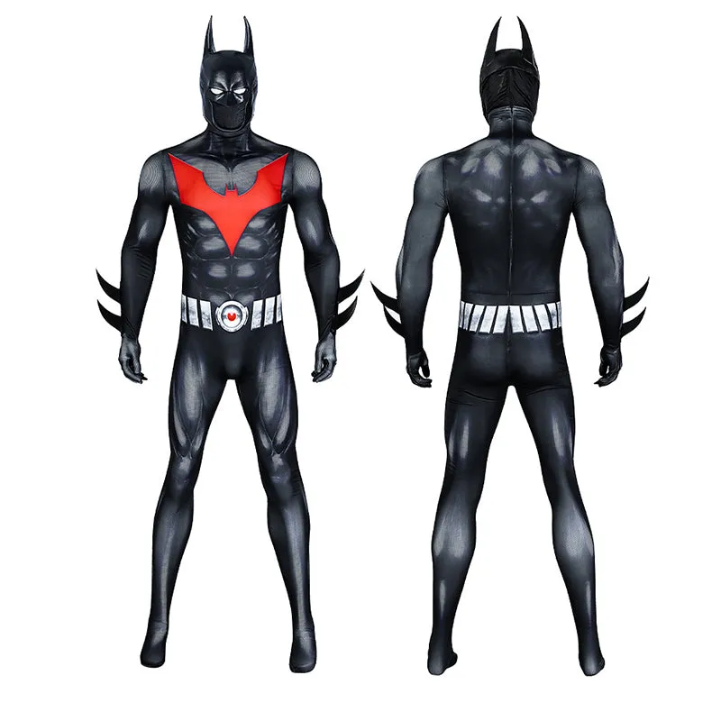 Animed Batman Beyond Cosplay Costume Batman Jumpsuit Mask Halloween Party Suit