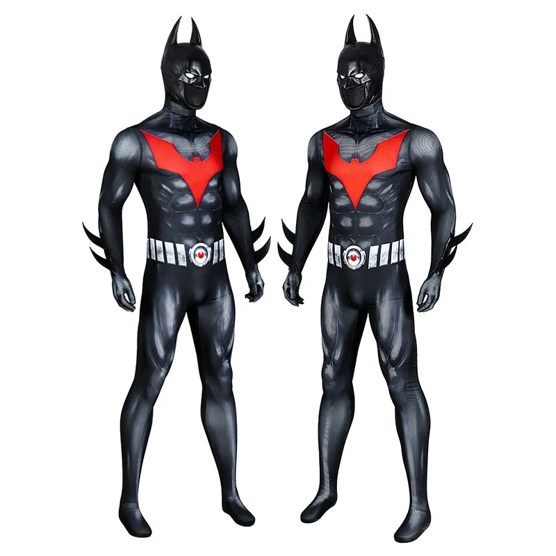Animed Batman Beyond Cosplay Costume Batman Jumpsuit Mask Halloween Party Suit
