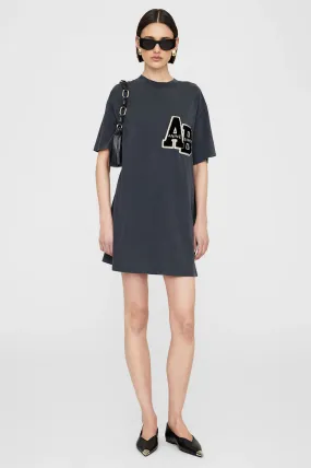 Anine Bing - Beth Mini Dress Letterman in Washed Black