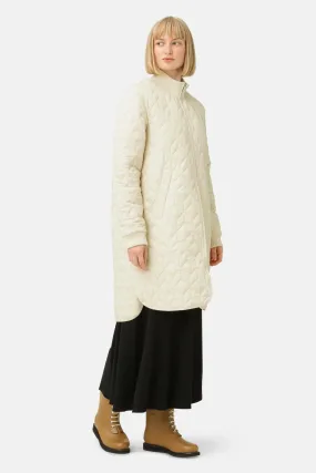 ART 06 Long Quilted Coat | Sand
