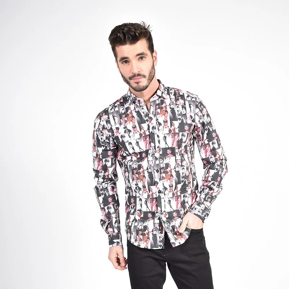 Audrey Hepburn Button Down Shirt