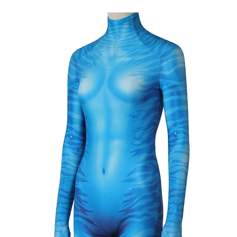 Avatar Cosplay Avatar The Way of Water Neytiri Costume Jumpsuit Mask Outfits Halloween Suit