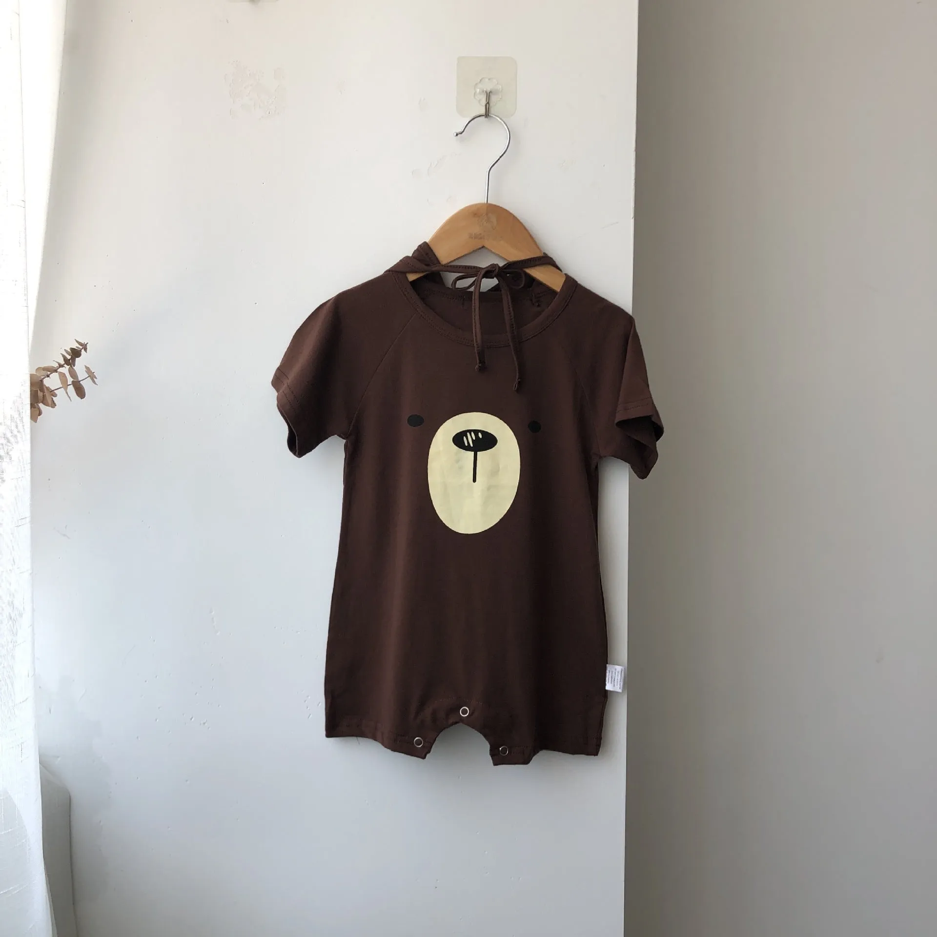 Baby 1pcs Cartoon Bear Graphic Simple Style Crotchets Jumpsuit by MyKids-USA™