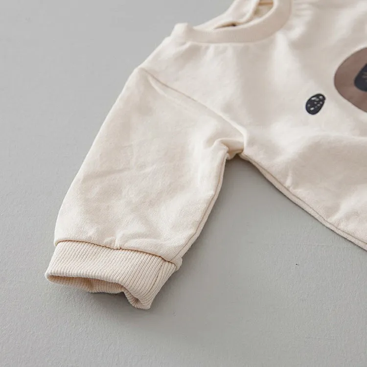 Baby 1pcs Cartoon Bear Graphic Simple Style Crotchets Jumpsuit by MyKids-USA™
