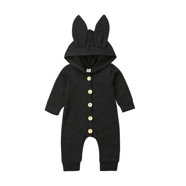 Baby Bunny Jumpsuit Black Melange