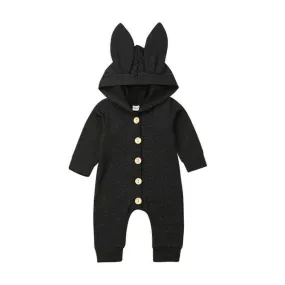 Baby Bunny Jumpsuit Black Melange