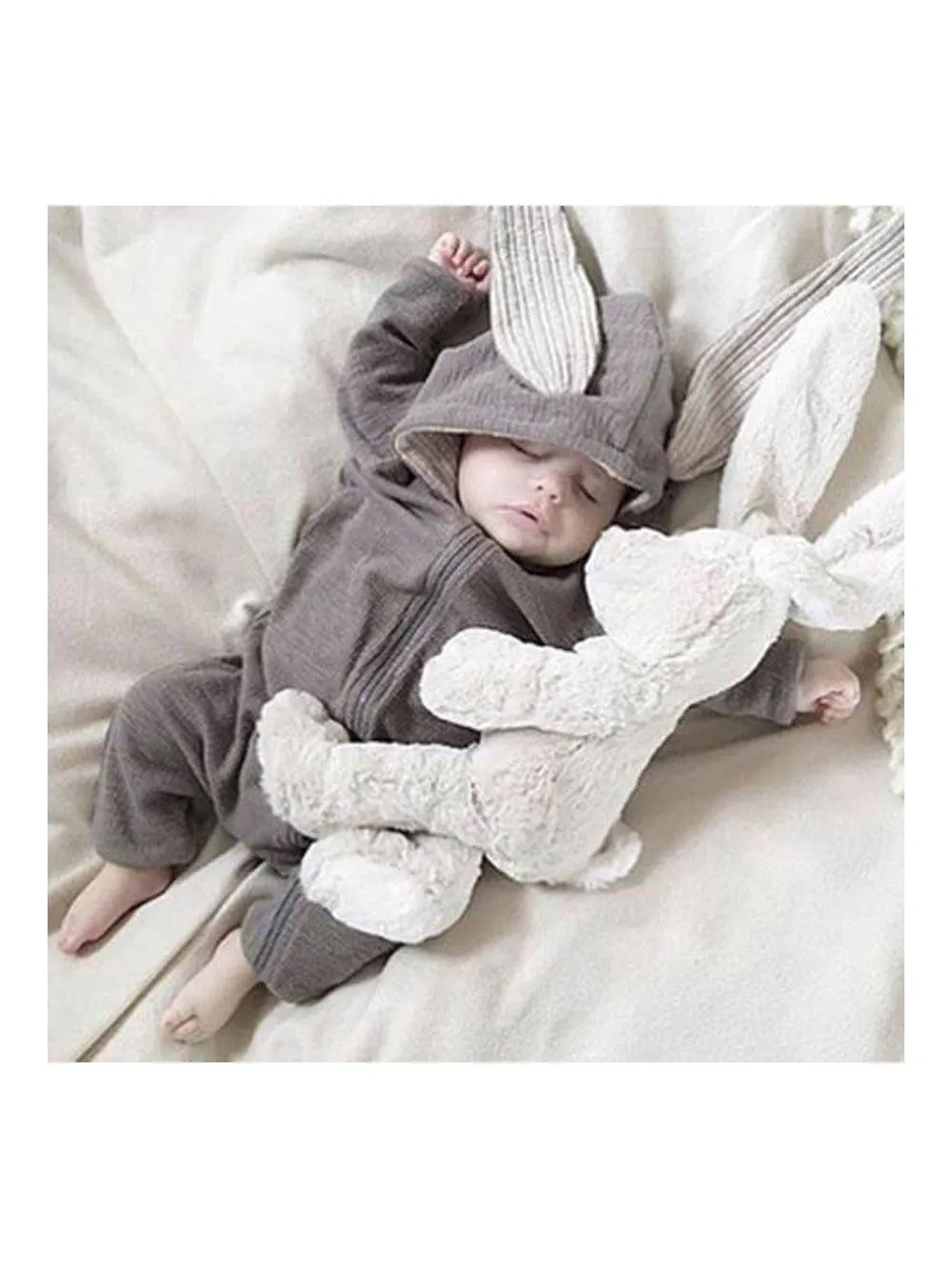 Baby Bunny Jumpsuit Grey