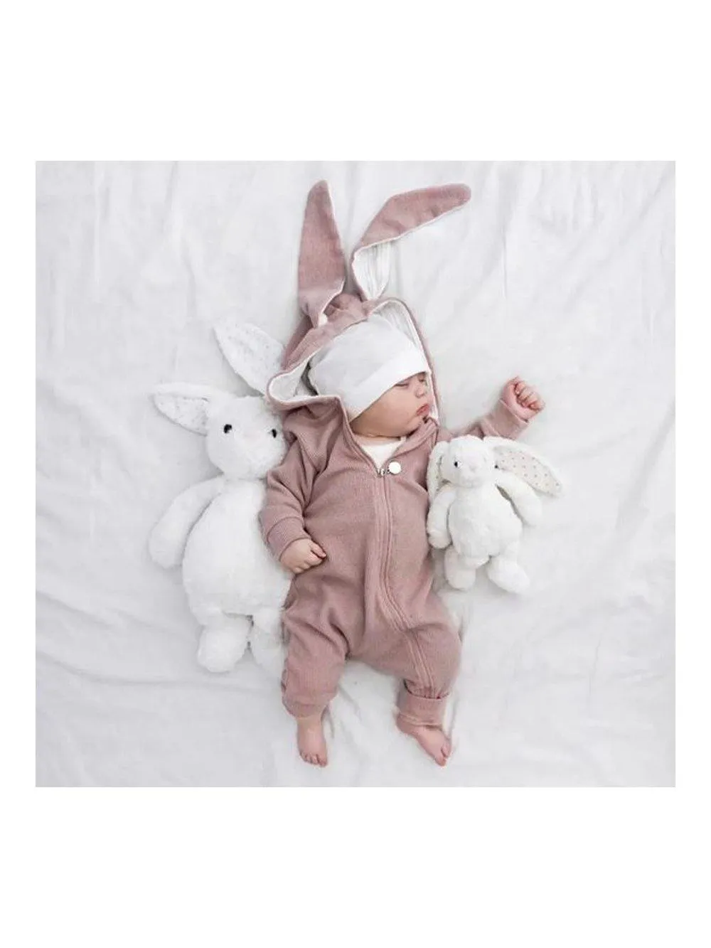 Baby Bunny Jumpsuit Pink