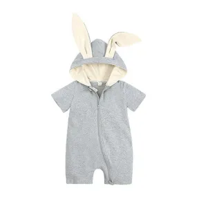 Baby Bunny Short Sleeve Jumpsuit Grey