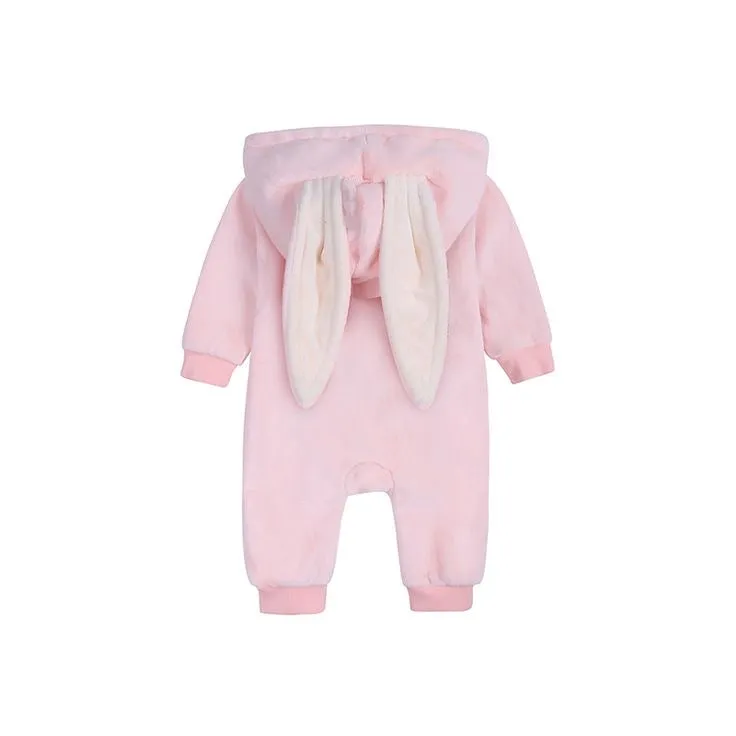 Baby Bunny Velour Jumpsuit Pink