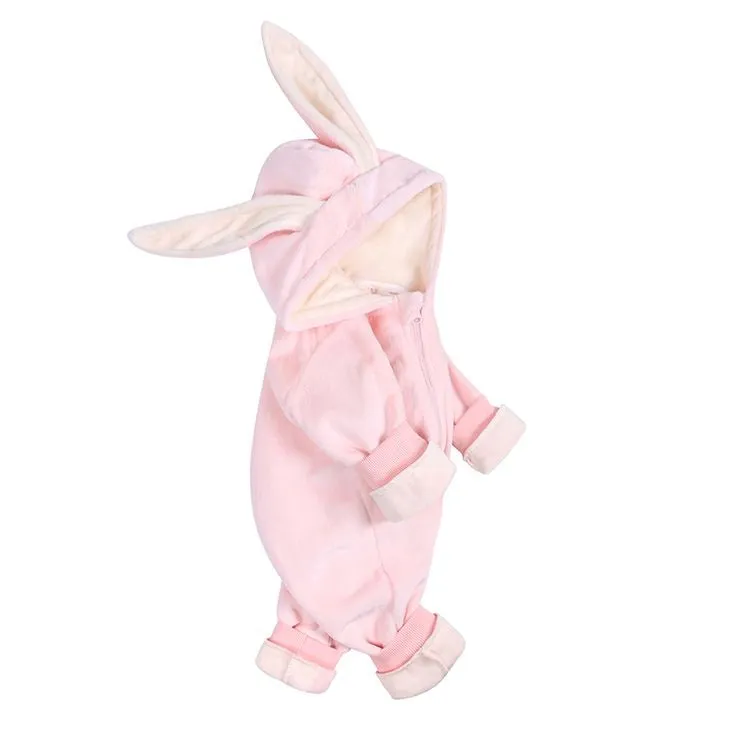 Baby Bunny Velour Jumpsuit Pink