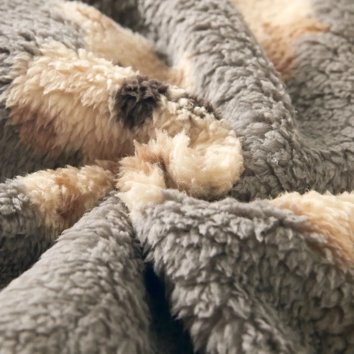 Baby Fleece Jumpsuit Bears Grey