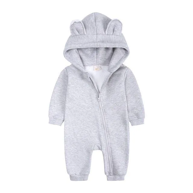 Baby Jumpsuit Grey Bear