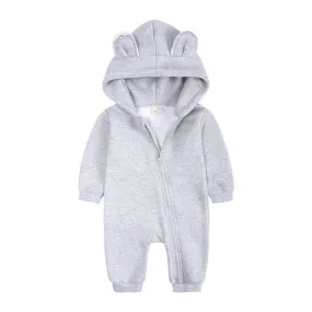 Baby Jumpsuit Grey Bear