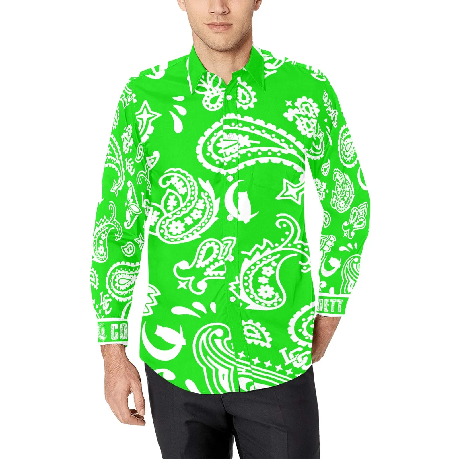 BANDANA PAISLEY Men's Casual Dress Shirt