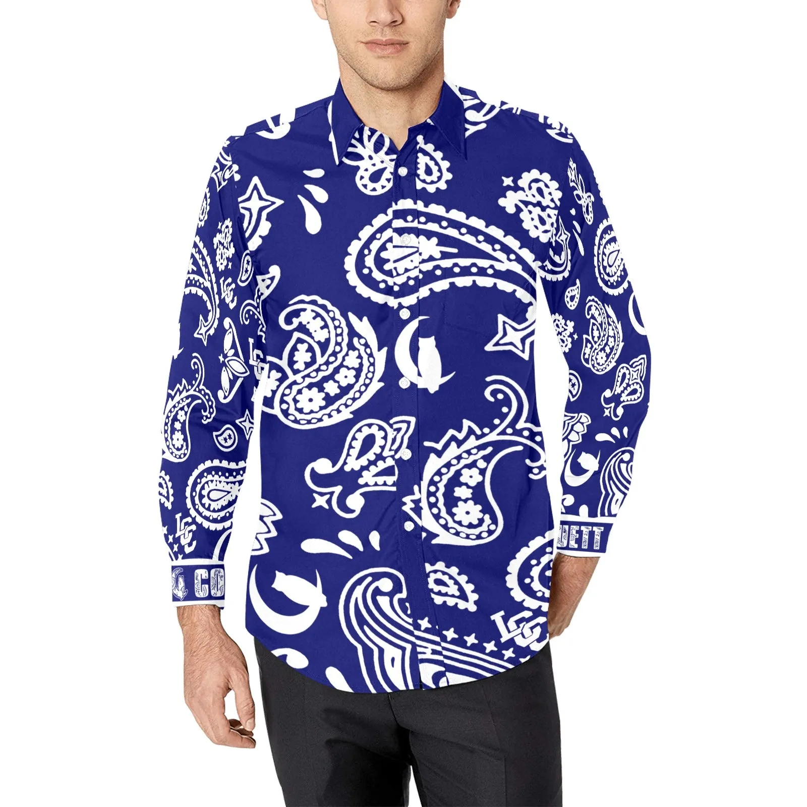 BANDANA PAISLEY Men's Casual Dress Shirt