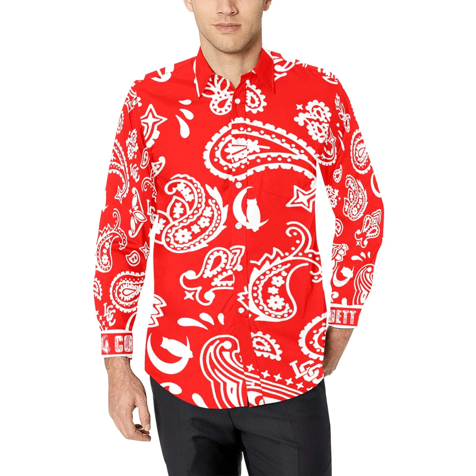 BANDANA PAISLEY Men's Casual Dress Shirt