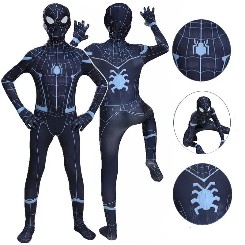 Becostume Spider-Man: Homecoming Cosplay Costume Black Spiderman Jumpsuit
