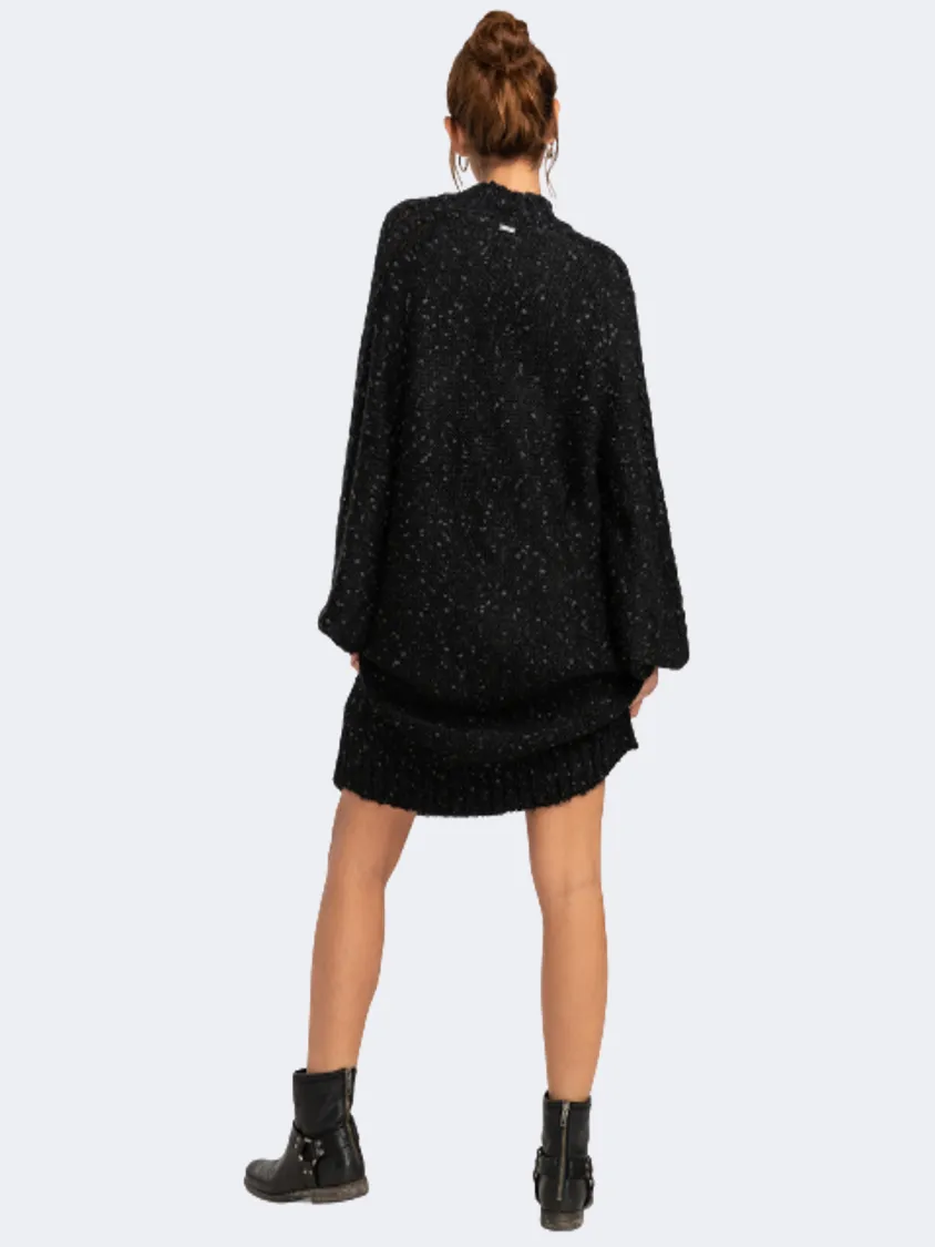 Billabong Country Girl Knitted Jumper Girl Lifestyle Dress Black