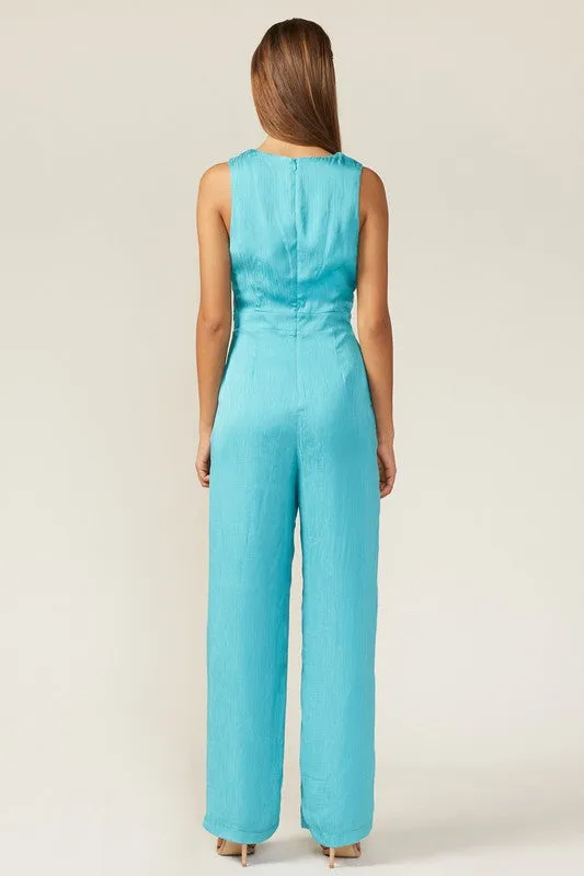 Bright Aqua Kenzlee Jumpsuit