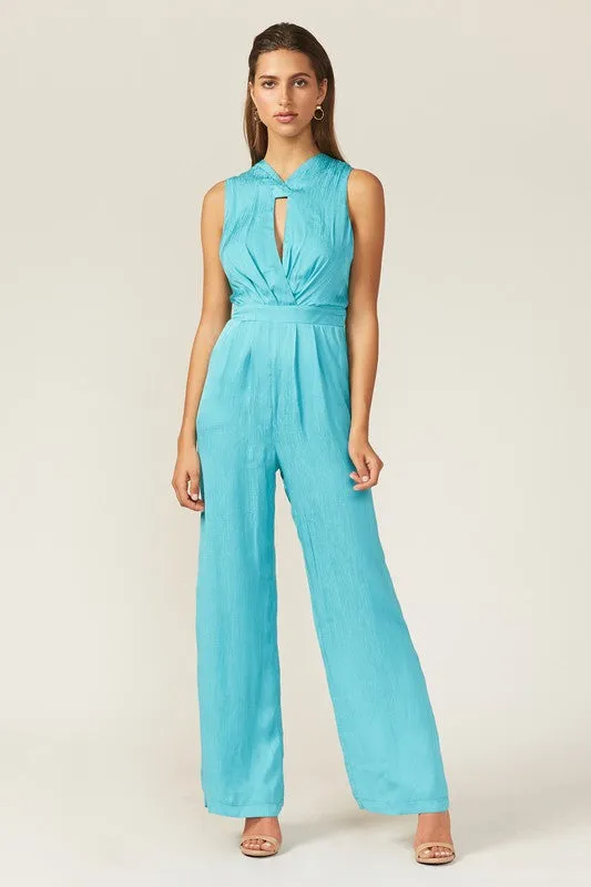 Bright Aqua Kenzlee Jumpsuit