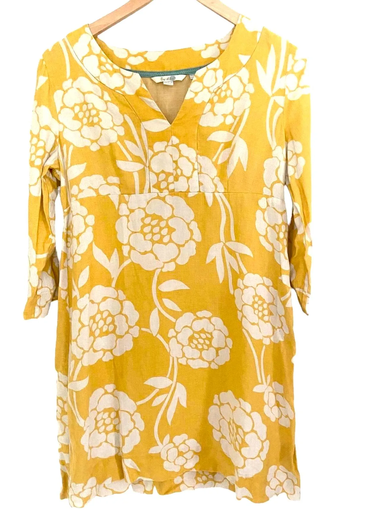 Bright Spring Linen Floral Tunic