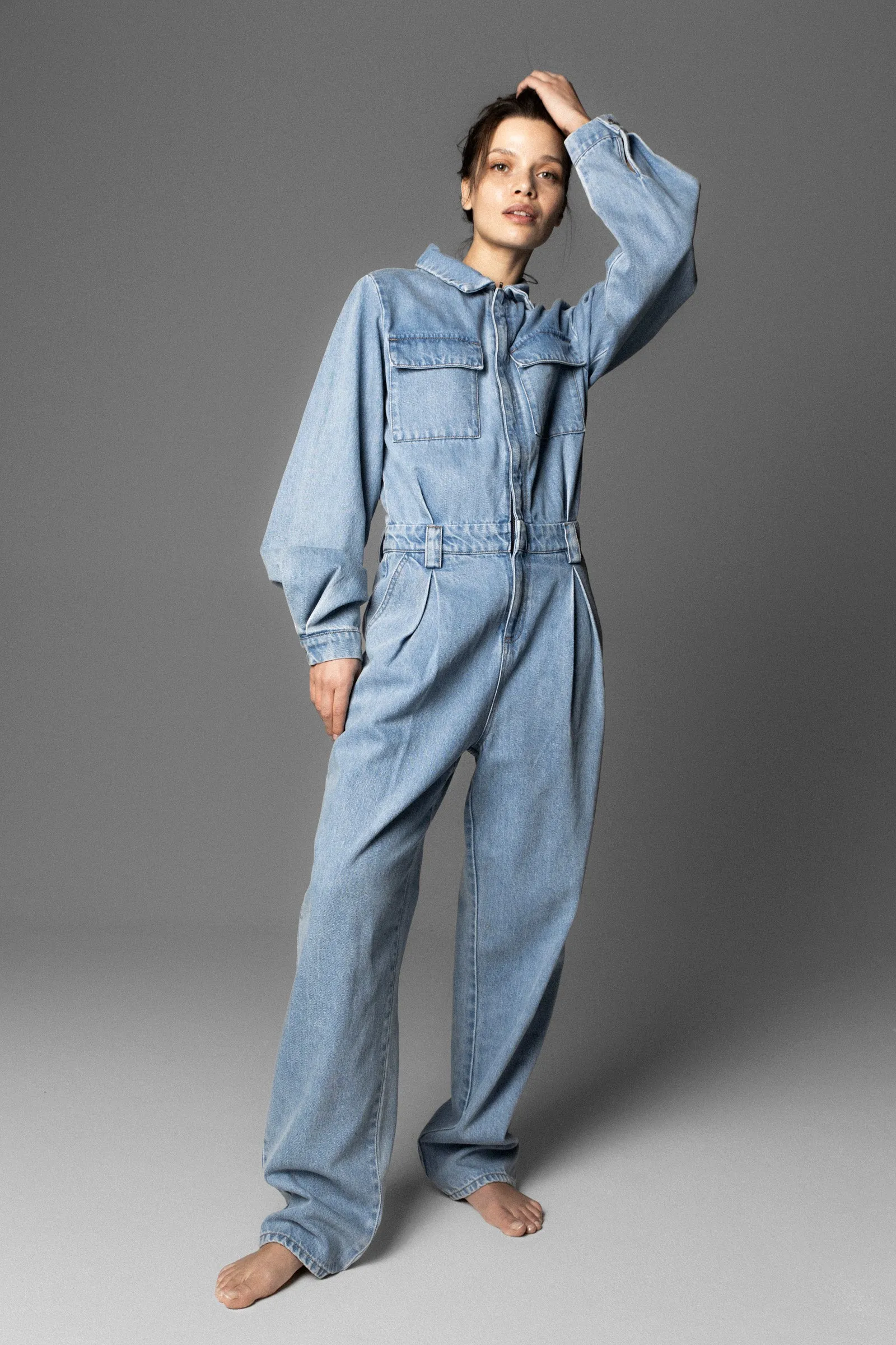 Carrie Jumpsuit - Light Blue