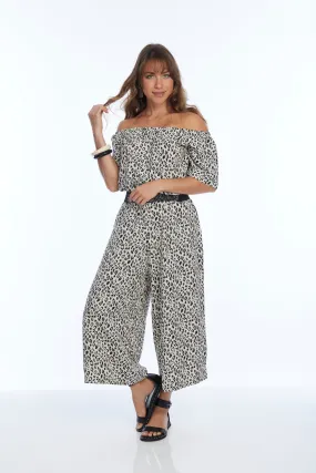 Cheetah Wide Leg Jumpsuit DALMA | LIOR