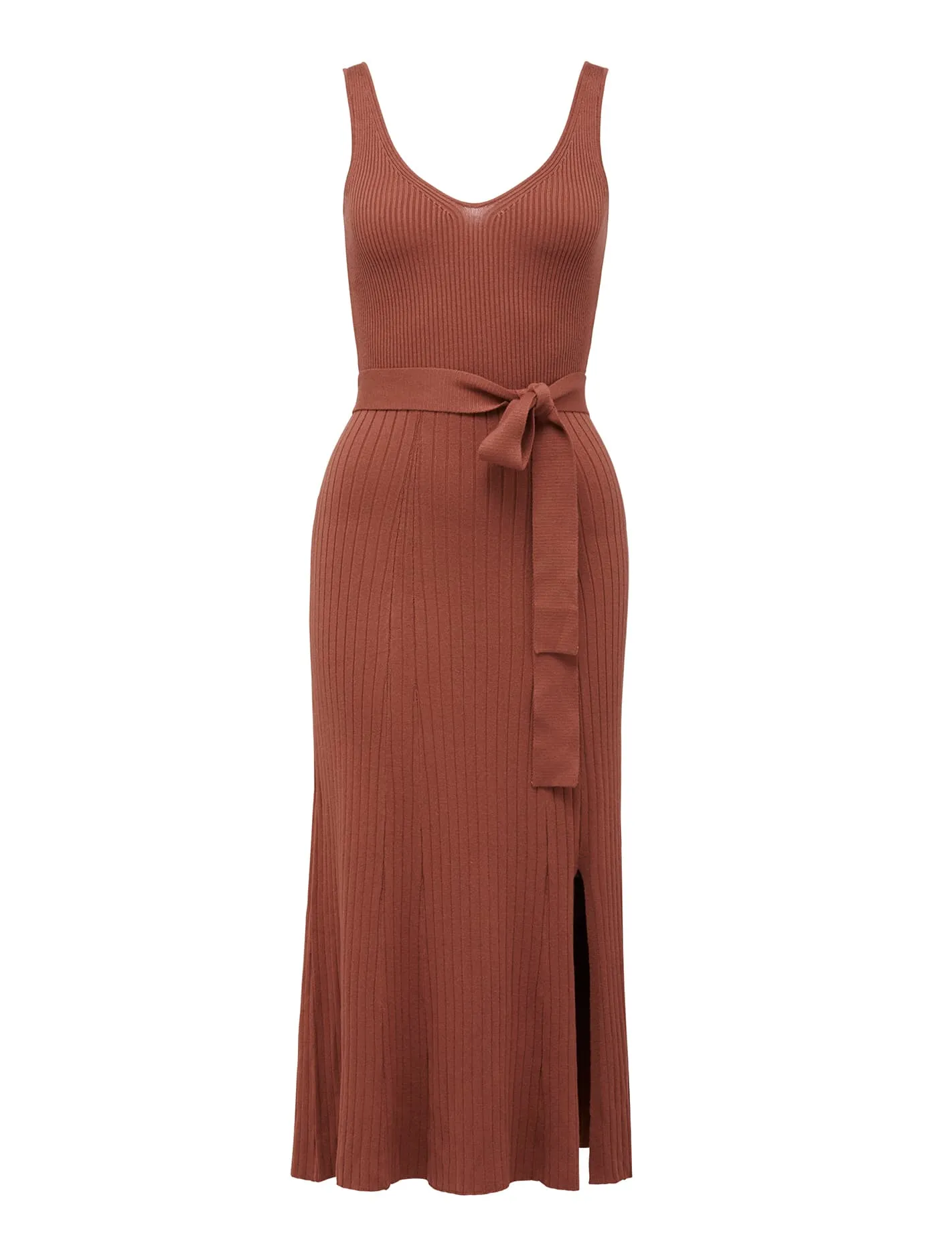 Colette Fit And Flare Midi Knit Dress