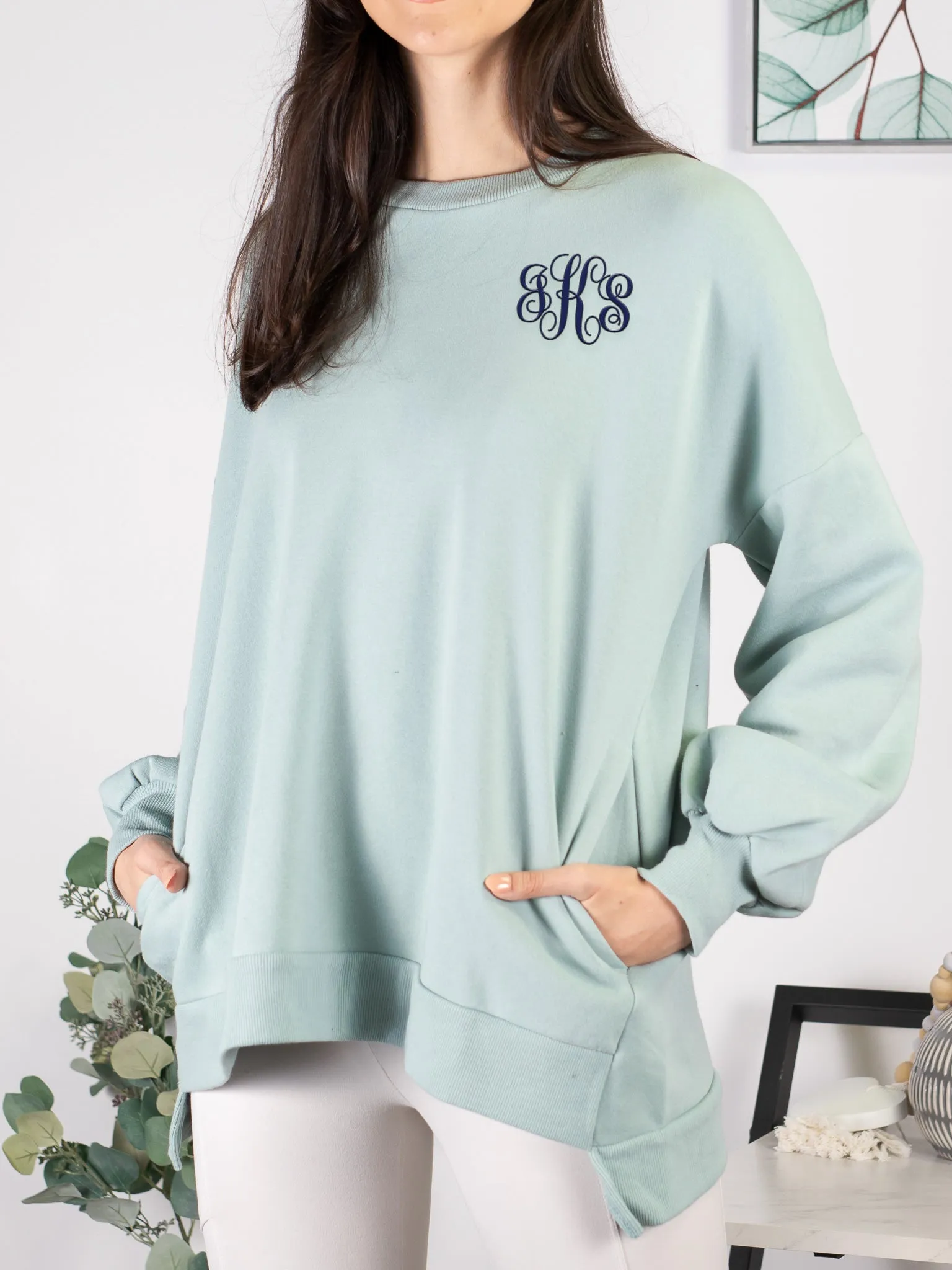 Cool Mornings, Chilly Nights Hi-Low Sweatshirt - Pink