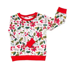 Cotton Sweatshirt For Kids | Bloom  Printed | White