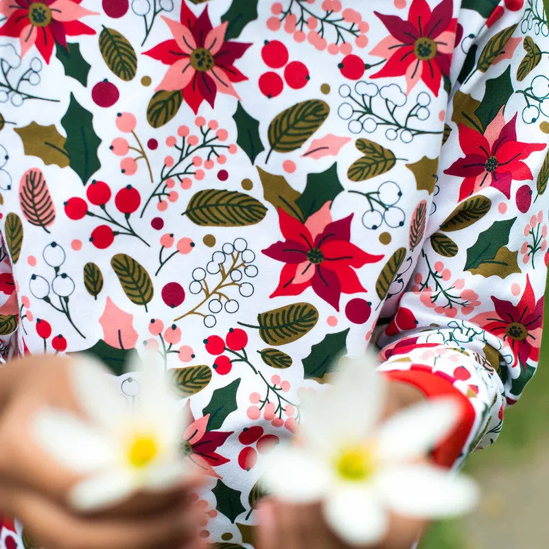 Cotton Sweatshirt For Kids | Bloom  Printed | White