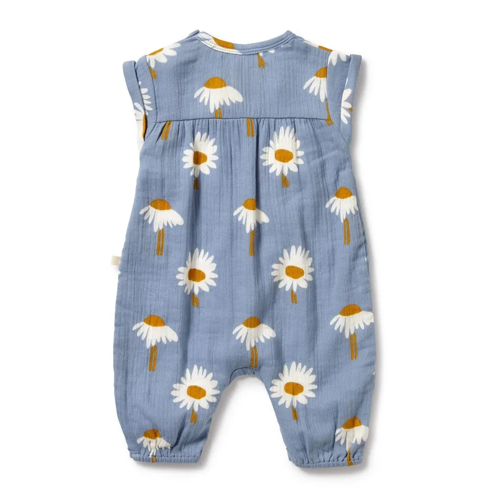Daisy Floral Organic Crinkle Jumpsuit