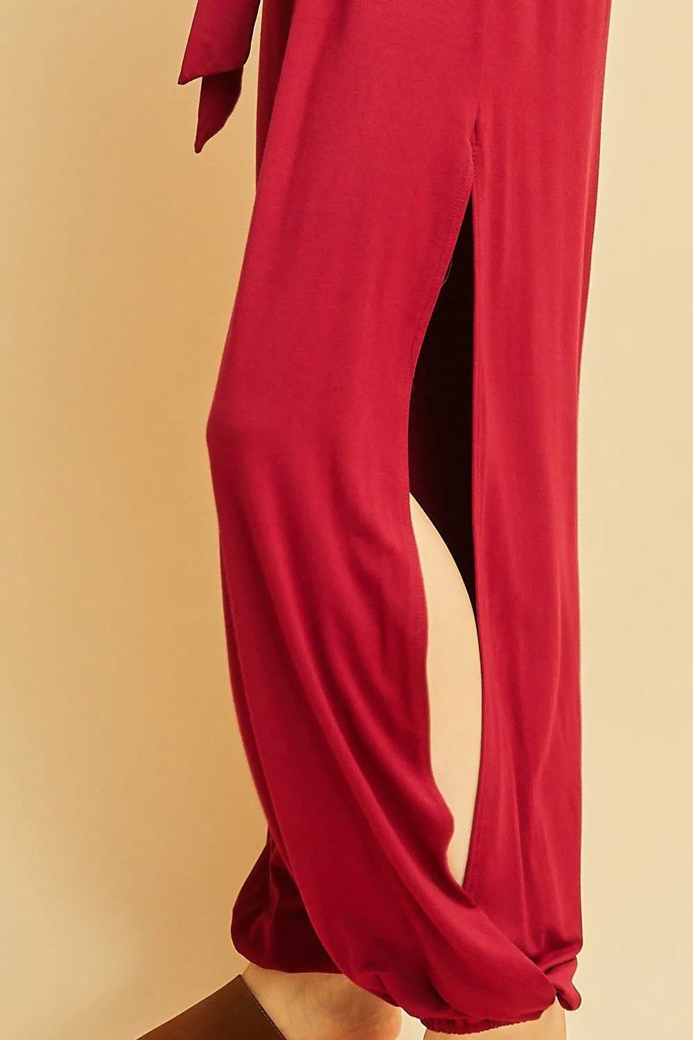 Day to Night Jumpsuit, Cranberry