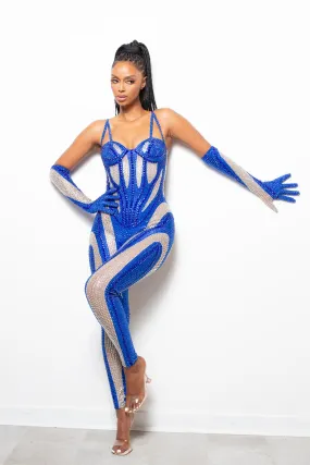 Dynamite Jumpsuit With Gloves Blue Pre-Order