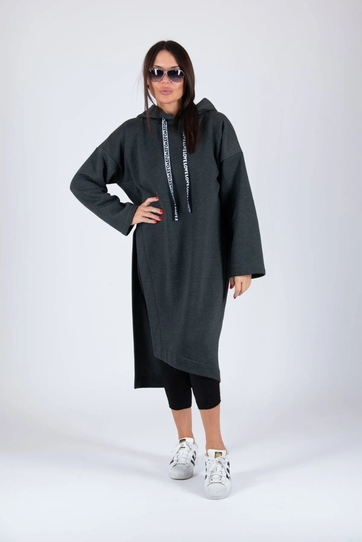 ELLA Loose Hooded Dress