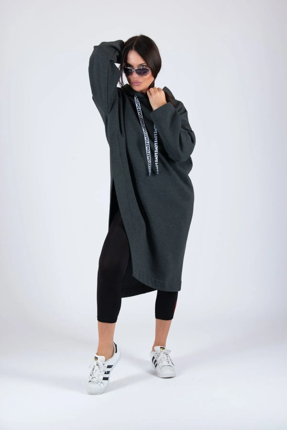 ELLA Loose Hooded Dress