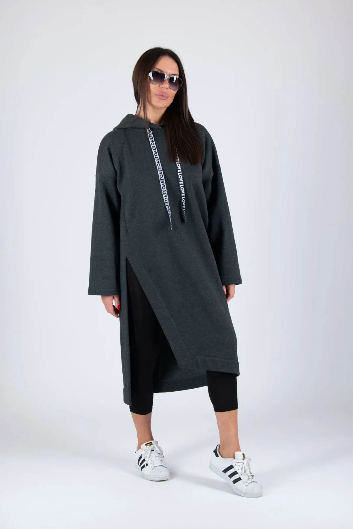 ELLA Loose Hooded Dress