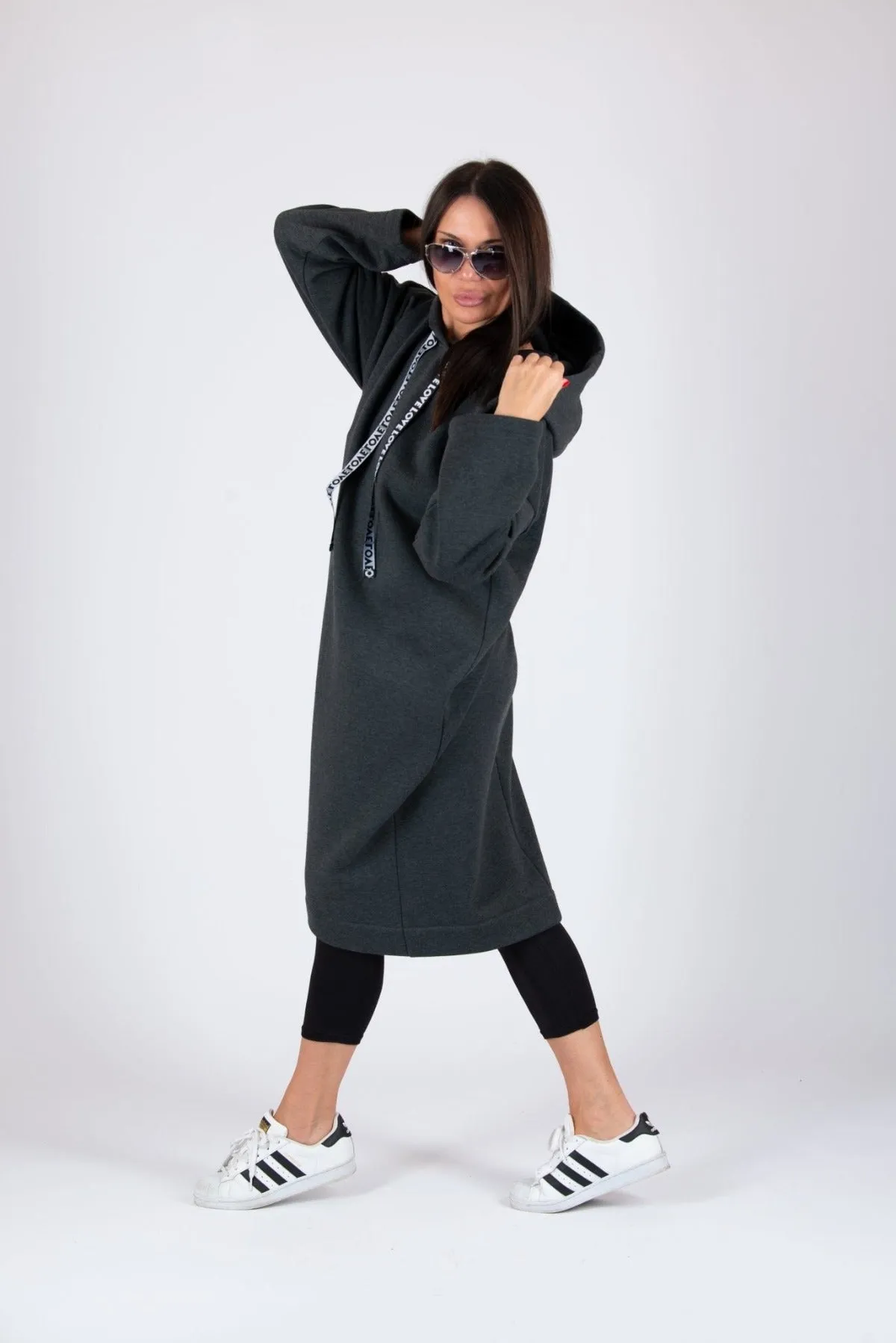 ELLA Loose Hooded Dress